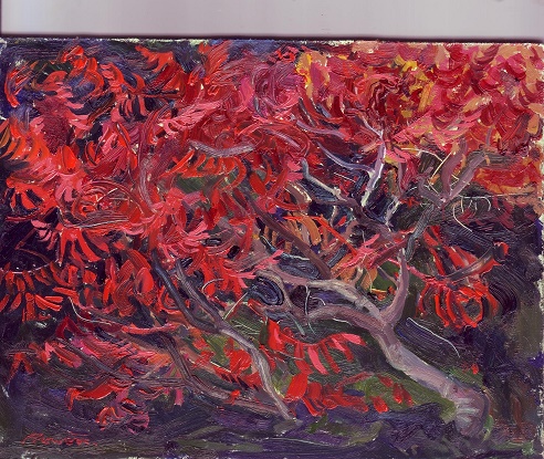 Sumac a Labrousse. 21x16 sold