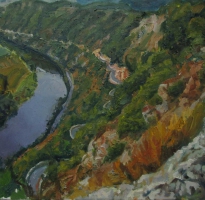 River-arc-&-Cliffs. private collection 65x60