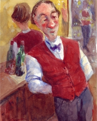Red waistcoat