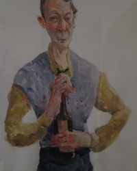 Sommelier en plein travaille