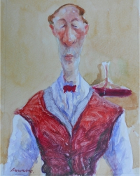 Sommelier with caraffe