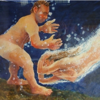 Swimmers in Phosphorescence