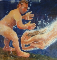 Swimmers in Phosphorescence