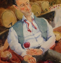 Sommelier at rest. reserved