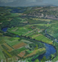 View towards Chateau Mercues
